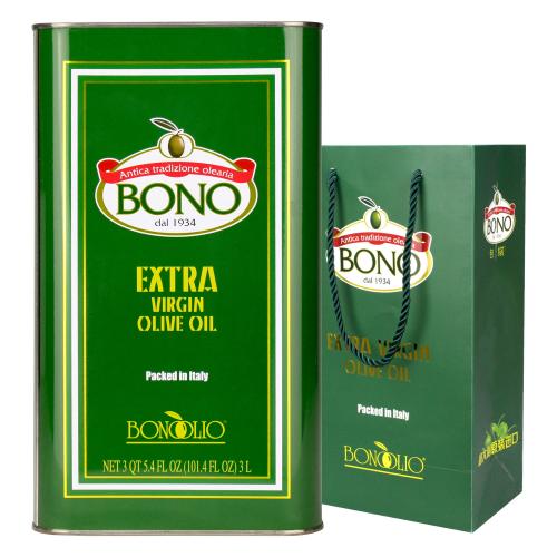 BONO包锘特级初榨橄榄油3L(意大利进口 桶)-新旧包装随机发货